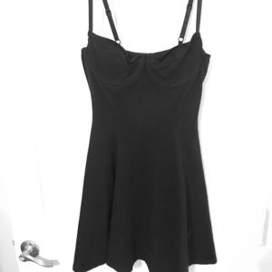 American Apparel spandex bustier skater dress